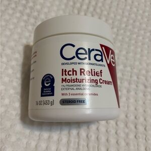 Cerave itch relief moisturizing cream steroid free 16oz